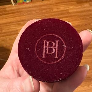 Hillberg and berk Burgundy Velvet Jewelry Box with deep red earrings